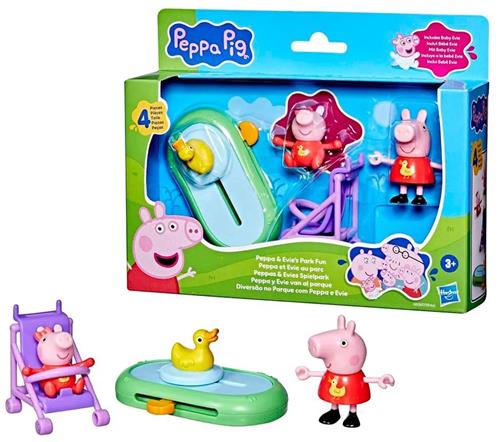 Peppa Pig Peppa & EvieÂ´s Park Fun Figuur Blauw