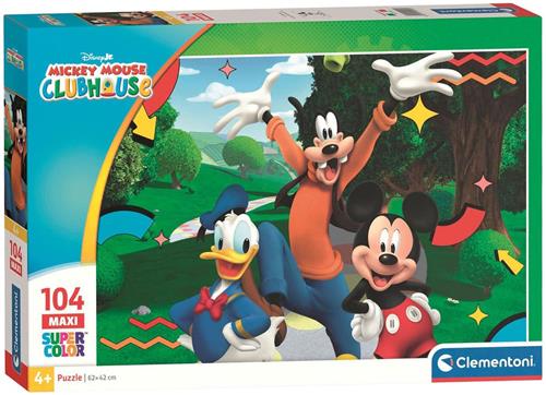 Clementoni Maxi Legpuzzel Mickey Mouse Club House - 104st.
