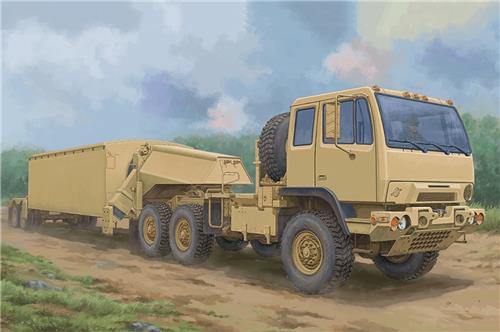 Trumpeter Modelbouwpakket Landbouwvoertuigen - 01098 M1088 FMTV Tractor met AN/TPY-2 X-Band Radar - Amerikaans Militair Voertuig Plastic - 1:35 - Modelbouw