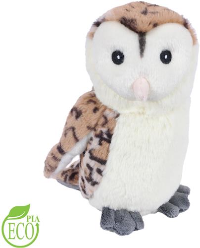 PIA Soft Toys - Eco - Pluche Uil Knuffel - 18 cm