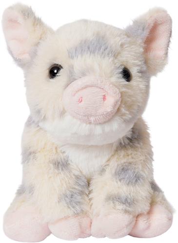 PIA Soft Toys - Pluche Knuffeldier - Varken grijs gevlekt 16 cm
