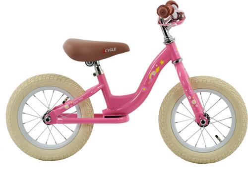 2Cycle - Loopfiets - First - Luchtbanden - Roze- Loopfiets 2 jaar - Balance bike