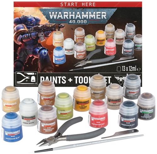 Warhammer 40K 40.000 Paints + Tools Set - 60-12 - vernieuwde uitgave 2026
