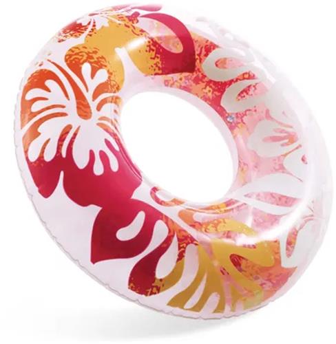 Intex Fashion Roze Zwemring Bloemen 91 CM - Zwemband - Luchtbed Zwembad - Strand Luchtbed - Lounge