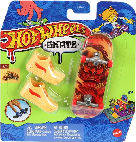 Hot Wheels Skate FIERY TRICKSTER Board, Vingerskateboardset, 5 jaar