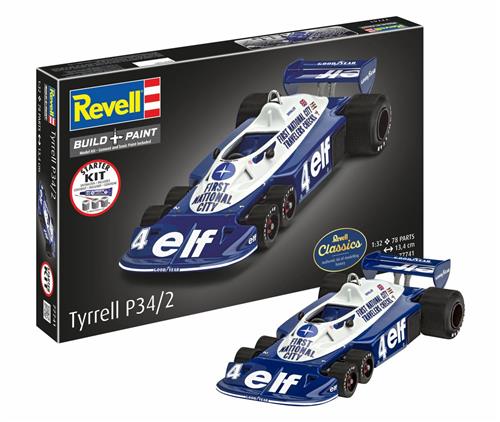 Revell Modelbouwpakket Militaire voertuigen - 77741 Tyrrell P34/2 - Rauto - Starter Kit Plastic - 1:32 - Modelbouw