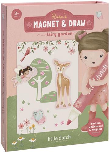 Little Dutch magneetset Rosa Fairy Garden - complete set - cadeautip - creatief speelgoed