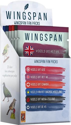 999 Games - Wingspan Fan Pack Set - Prachtige toevoeging aan je Wingspan-ervaring!