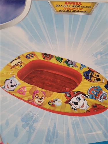 Roeibootje kinderen- Paw patrol vanaf 3 jaar 90x60x20 cm roeiboot boot