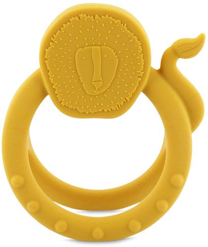Trixie Sensorische bijtring Mr. Lion Ã¢ 0m+ Ã¢ 100% siliconen - Ideaal voor doorkomende tandjes