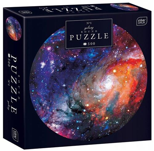 PUZZLE - Galaxy Ronde Puzzel 500 Stuk - INTERDRUK - GERONIMO GAMES - 63 cm Diameter