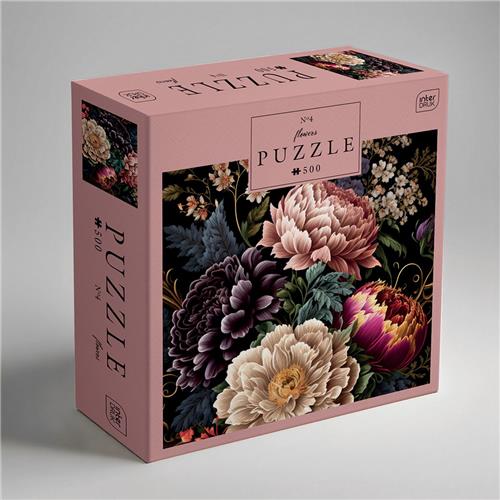 PUZZLE - 500 STUKJES - Interdruk Puzzel Kleurrijke Bloemen - GERONIMO GAMES