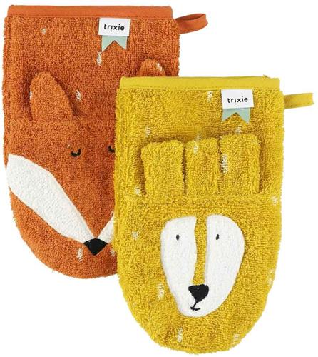 Trixie Washandje 2-pack | Mr. Lion - Mr. Fox