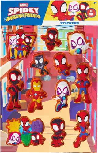 Marvel - Spidey and his amazing friends stickerboek - 8 stickervellen A5 formaat - waarvan 4x holographic vel stickers - stickervel superhelden