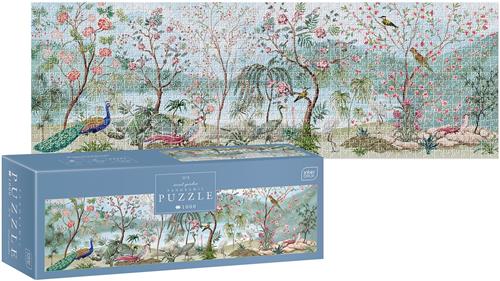 PUZZLE - 1000 STUKJES - Interdruk Secret Garden Panoramische Puzzel - GERONIMO GAMES