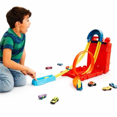 Hot Wheels - Zelf te Bouwen Racebaan - Inclusief 1 Auto - Track Builder Unlimited Fuel Can Stunt Box - Speelgoed vanaf 6 Jaar - Speelgoed Auto - Autootjes - Auto's - Baan - Hotweels - Hotwheels Premium - Hot Wheels City