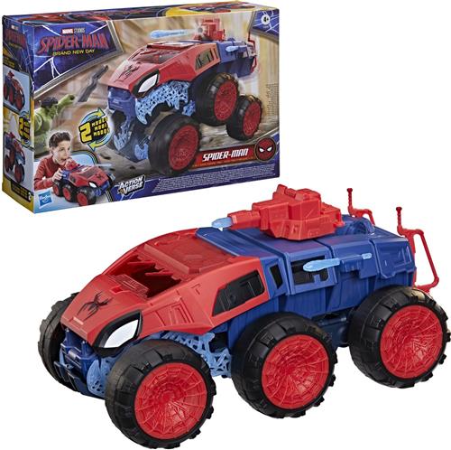 Marvel Spider-Man - Brand New Day 2-in-1 Super Chompin' Tank - Speelgoedvoertuig en Actiefiguur