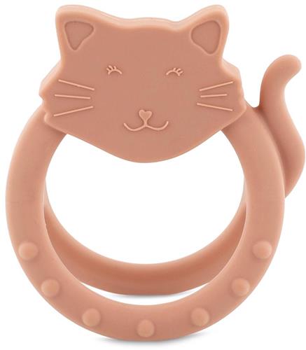 Trixie sensorische bijtring Mrs. Cat Ã¢ 0m+ Ã¢ 100% siliconen Ã¢ ideaal voor doorkomende tandjes
