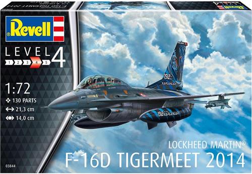 1:72 Revell 03844 Lockheed Martin F-16D Tigermeet 2014 Plastic Modelbouwpakket