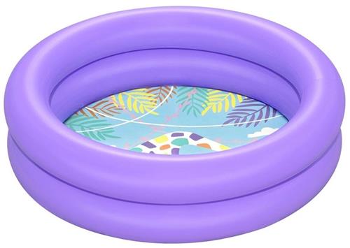 Bestway babybadje - paars - opblaasbaar zwembadje - 61 x 15 cm - 2 rings - peuter badje
