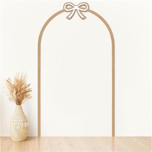 Decoratieve houten sierlijst - Onbewerkte Boog Houten Sierlijst - Voorgesneden Muurbekleding 160 x 92cm - DIY Houten Lambrisering - Geschikt voor Wand, Kast, Plank, Raam en Deur - Interieurdecoratie - Verf- en Behangklaar
