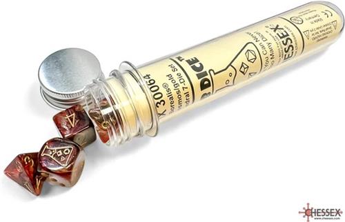 Chessex 8-Die set Lab Dice Borealis Cosmos/Gold Polyhedral