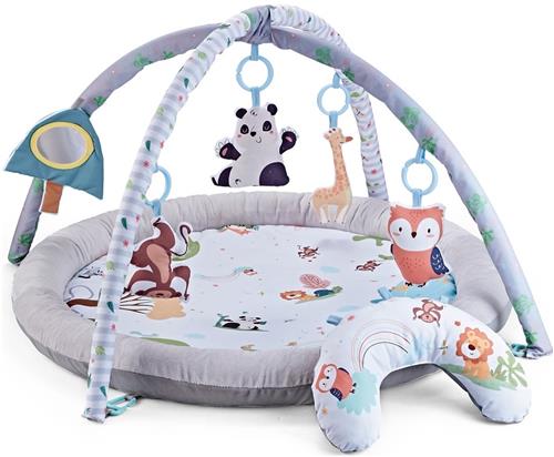 BOTC Speelkleed Baby - 3 in 1 Babyspeelmat - Babygym - Speelmat - 0-18 maanden - Baby Speelgoed - Dierenthema
