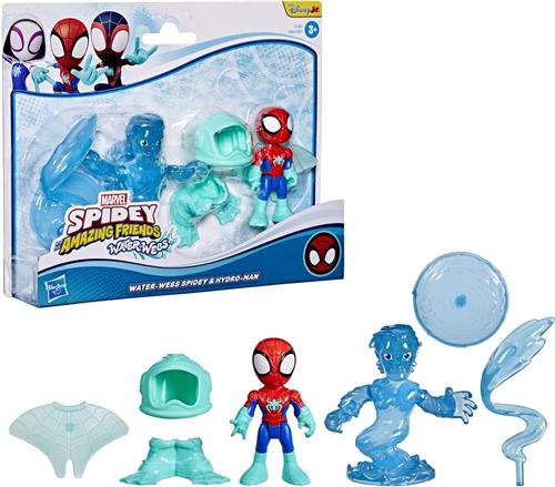Marvel Spidey and His Amazing Friends Water-Webs Spidey en Hydro-Man - Actiefiguren