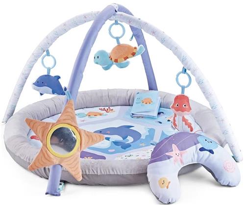 BOTC Speelkleed Baby - 3 in 1 Babyspeelmat - Babygym - Speelmat - 0-18 maanden - Baby Speelgoed - Oceaanthema