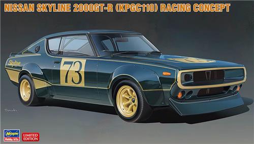 1:24 Hasegawa 20642 Nissan Skyline 2000GT-R (KPGC110) Racing Concept - Auto Plastic Modelbouwpakket