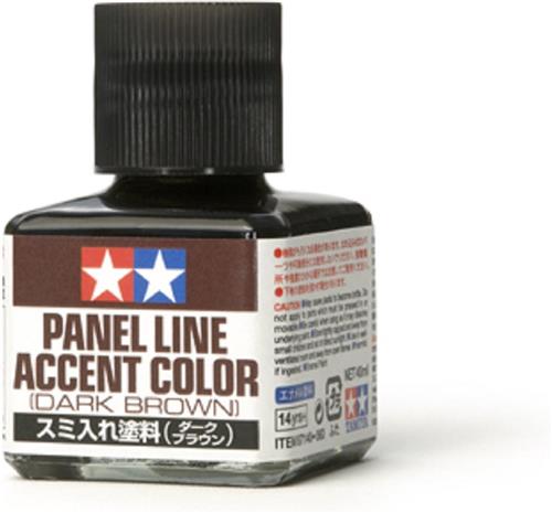 Tamiya 87210 Panel Line Accent Color - Deep Brown - 40ml Effecten potje