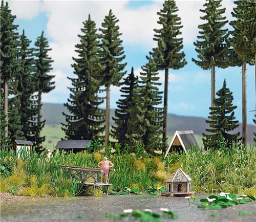 Busch - Waldteich-set H0 (Bu1267) - modelbouwsets, hobbybouwspeelgoed voor kinderen, modelverf en accessoires