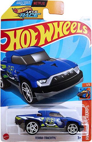 HOT WHEELS TERRA TRACKTYL 143 BLUE 131/250 1:64 HW TRACK CHAMPS 1/5