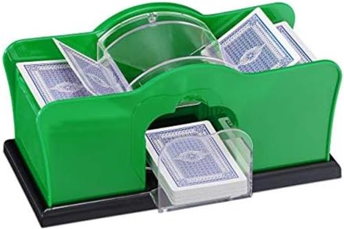 Kaartenschudder - 2 deks - Schudmachine - Kaarten schudder - Elektrisch - Automatisch - Speelkaarten - Kaartspellen - Kaartenschudmachine