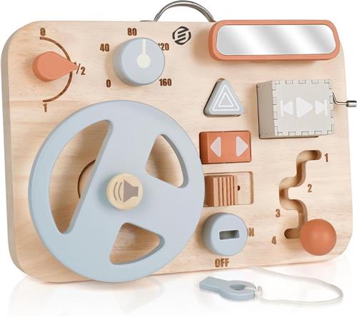 Equivera Busy Board - Montessori Speelgoed - Busy Board Montessori - Activity Board - Activiteitenbord - Motoriek Speelgoed - Educatief - Sensorisch Speelgoed