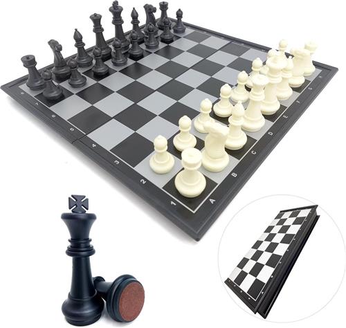 Solacis Magnetisch schaakspel - Magnetisch schaakbord - Reis schaakspel - Schaken - Schaakspel - Must have!