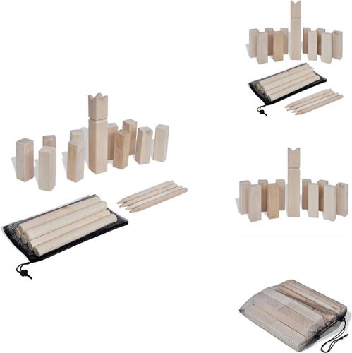 vidaXL Spel - Spellen - Kubbspel - Kubbspellen - Houten Kubb spel set