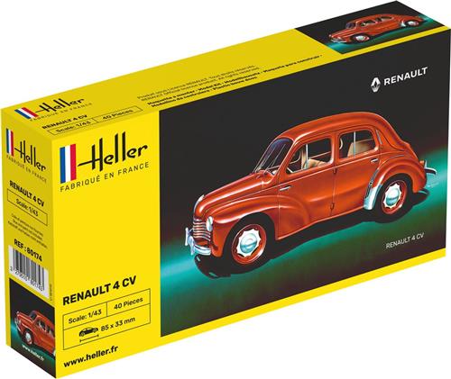 Heller - 1/43 Renault 4 Cvhel80174 - modelbouwsets, hobbybouwspeelgoed voor kinderen, modelverf en accessoires