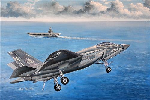1:32 Trumpeter 03230 F-35C Lightning Plane Plastic Modelbouwpakket