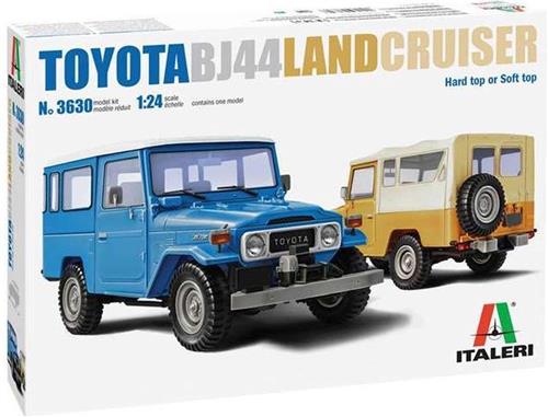1:24 Italeri 3630 Toyota BJ44 Land Cruiser - Soft top or Hard top Plastic Modelbouwpakket