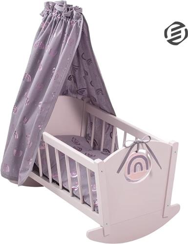 Equivera Poppenbed - Poppenbedje - Poppenhuis Meubels - Speelgoed voor Meisjes - Cadeau