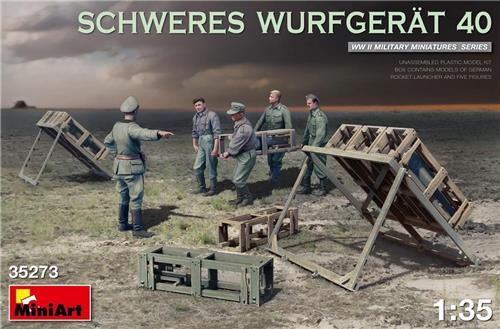 1:35 MiniArt 35273 Schweres Wurfgerät 40 Plastic Modelbouwpakket
