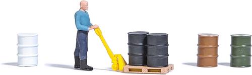 Busch - A-set:hubwagen H0 (Bu7809) - modelbouwsets, hobbybouwspeelgoed voor kinderen, modelverf en accessoires