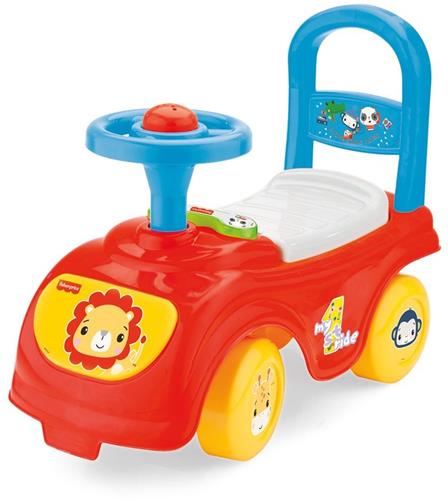 Fisher Price Loopauto + Toeter Rood/Blauw/Geel