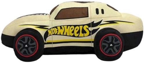 Hot Wheels Auto Beige Pluche Knuffel 30 cm - Speelgoed Knuffels voor Kinderen Jongens Meisjes - Hot-Wheels Plush Toy