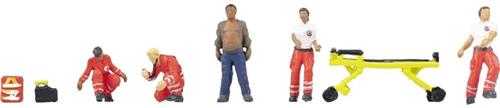 Faller 151722 H0 Bailout paramedici figuren Geverfd, Liggend, Staand