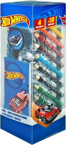 Hot Wheels schrijfwarentoren - 35 delig