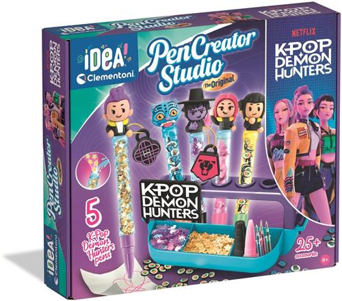 Clementoni Create Your K-Pop Pens Sussy Derpy - Demon Hunters Knutselpakket - Pennen Maken Knutselset - Kpop Merch - Knutselen voor Meisjes en Jongens