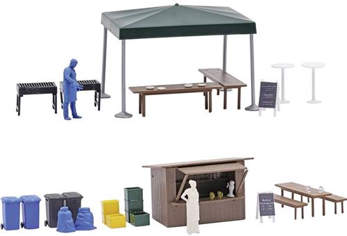 Busch 1860 H0 Buurtfeestaccessoires