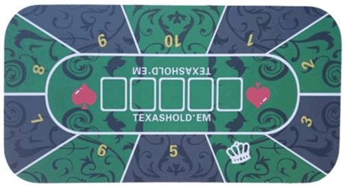 HOT Games Poker-kleed 180x90cm.groen neopreen * levertijd onbekend *.